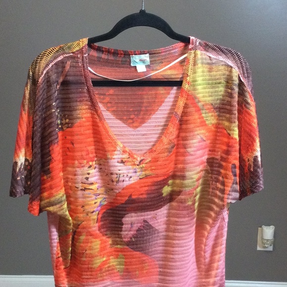 M Live and Let Live Beach colorful coverup - Picture 5 of 16